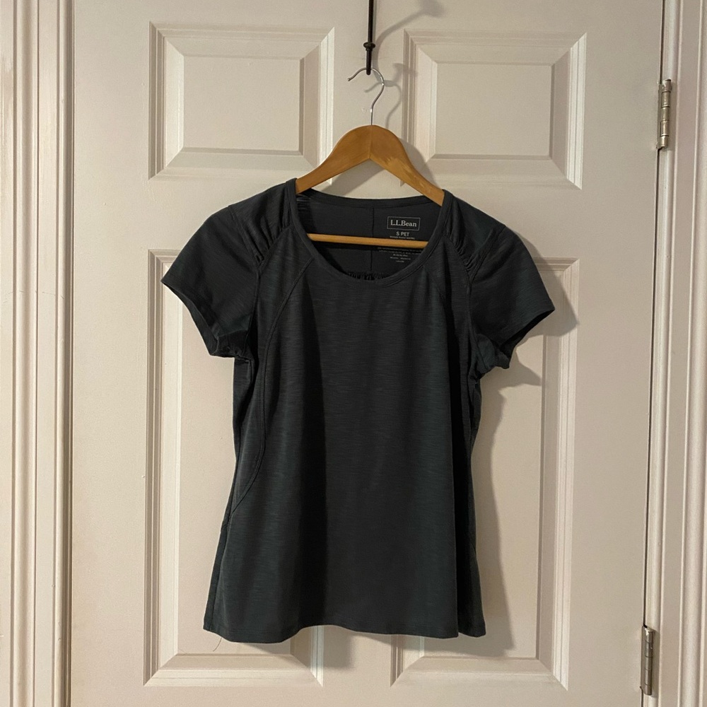 L.L. Bean Women's Gray Fitness Tee